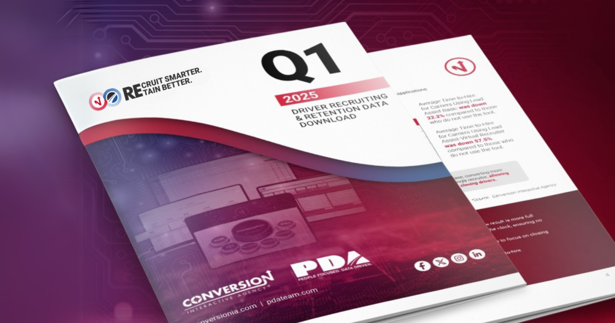 Conversion & PDA | Q1 2025 Driver Recruiting & Retention Data Download