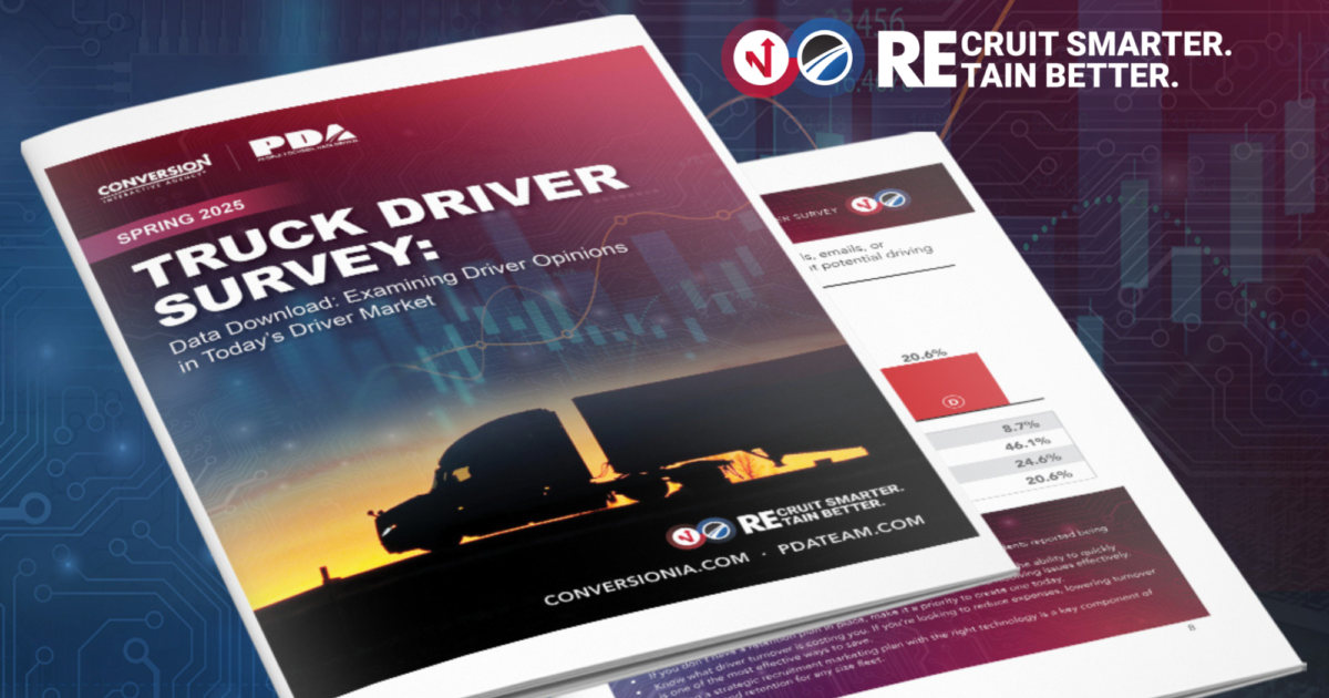 Conversion & PDA | Insights from our Spring 2025 Truck Driver Survey