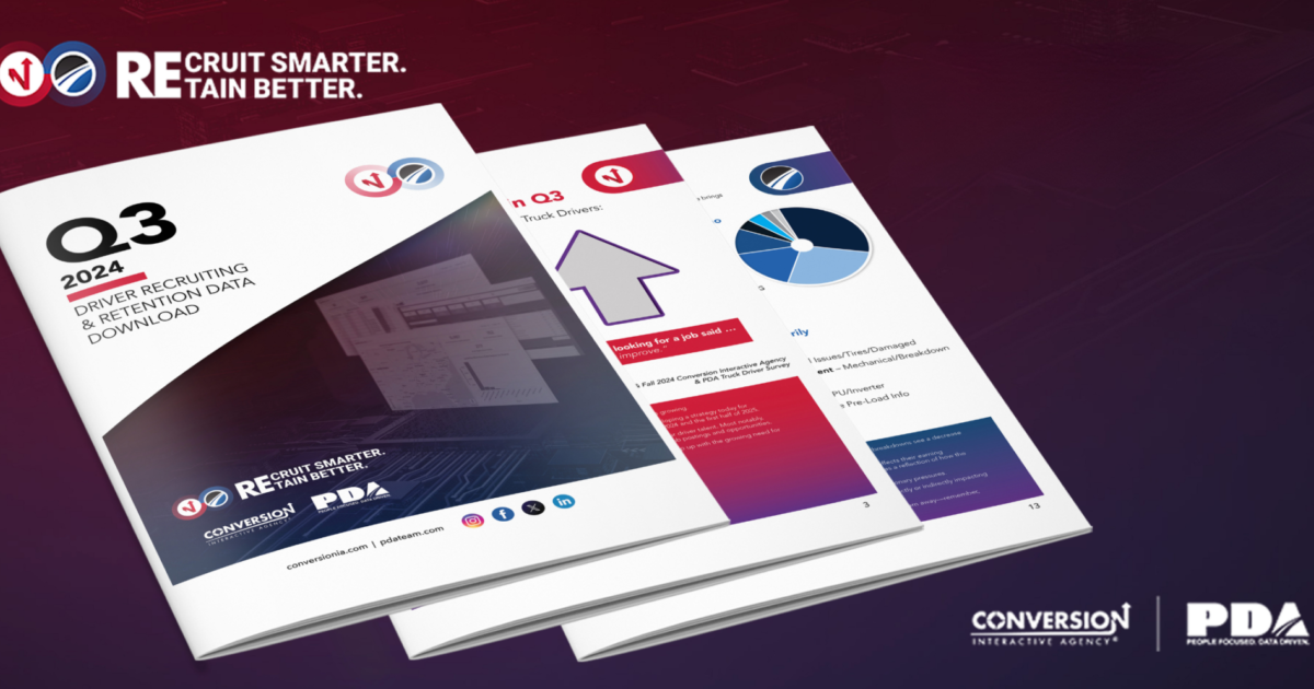 Conversion & PDA | Q3 2024 Driver Recruiting & Retention Data Download