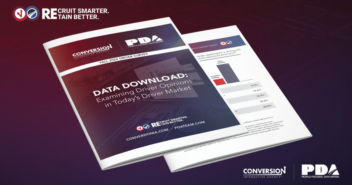 Conversion & PDA | Fall 2024 Truck Driver Survey