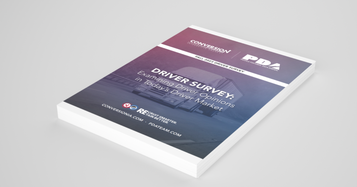 Conversion & PDA | Fall 2023 Truck Driver Survey