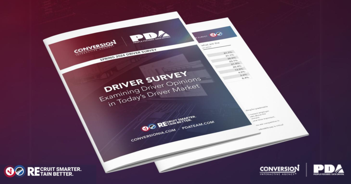 Conversion & PDA | Spring 2024 Truck Driver Survey